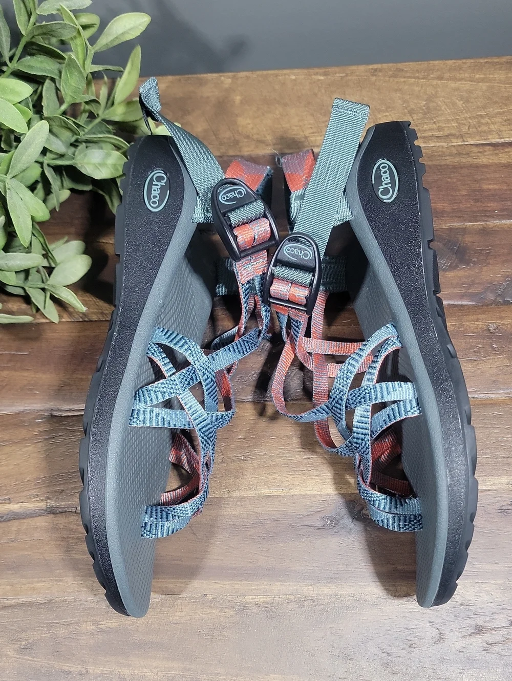 Chaco Z Cloud Teal Sandals W9